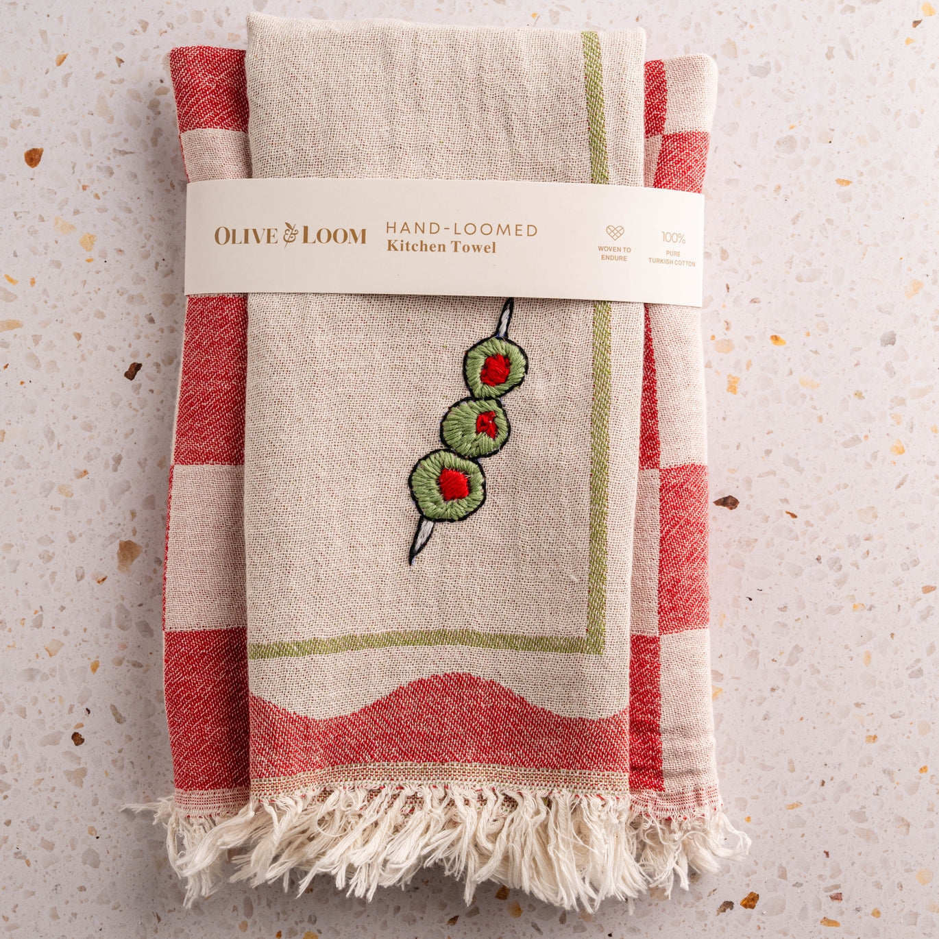 Hand Stitched Kitchen Towel