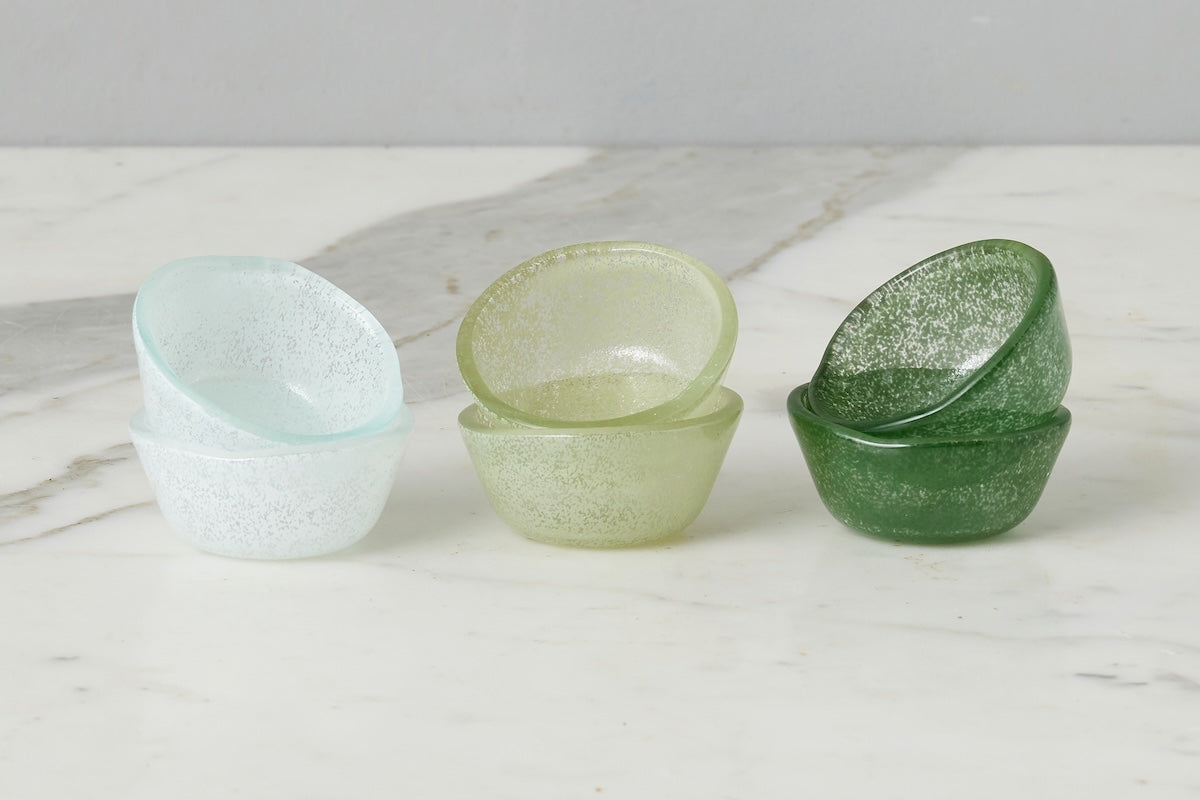 Glass Pinch Pots