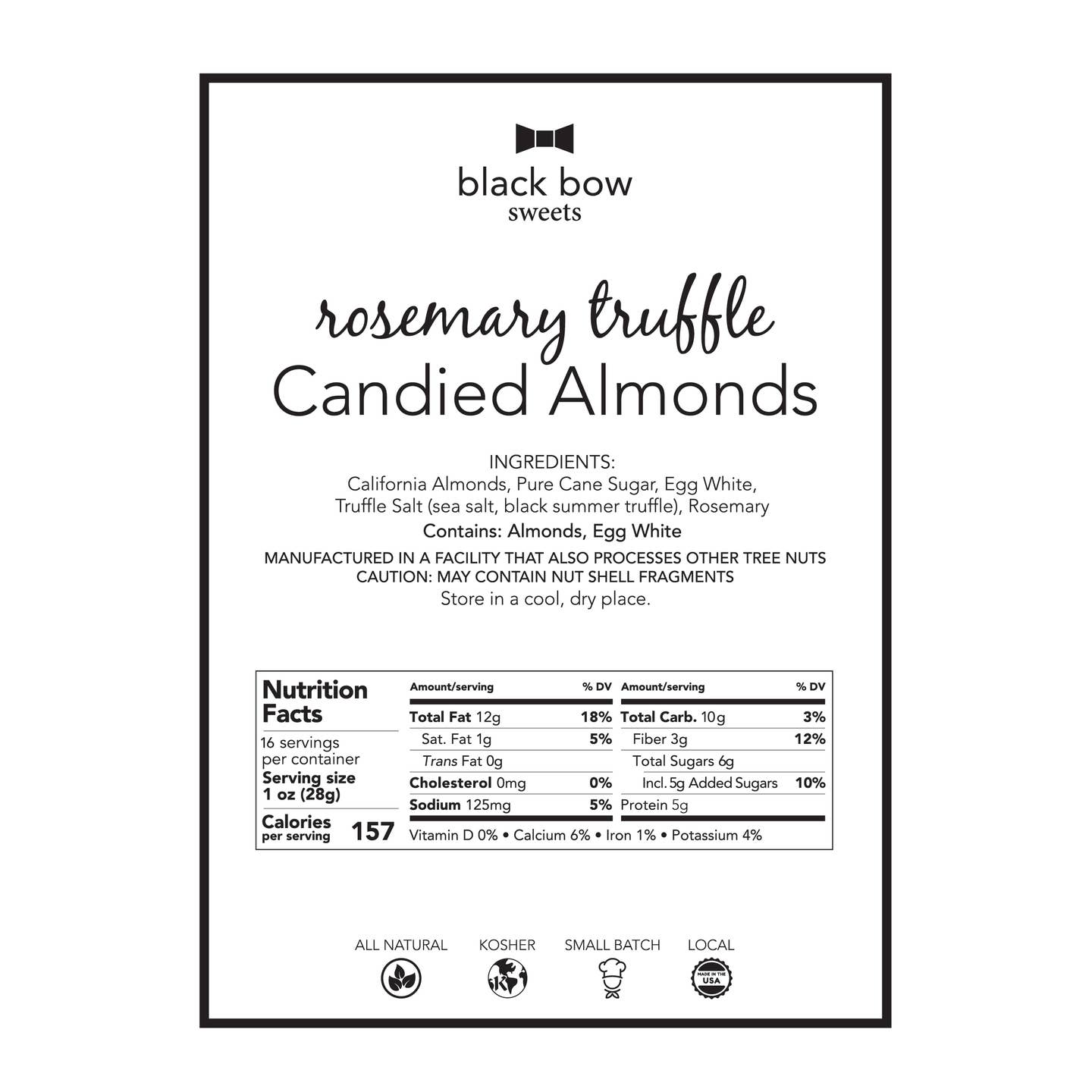 Rosemary Truffle Candied Almonds