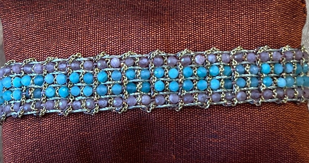 Muamara Jaipur Rodonite/Amazonite Bracelet