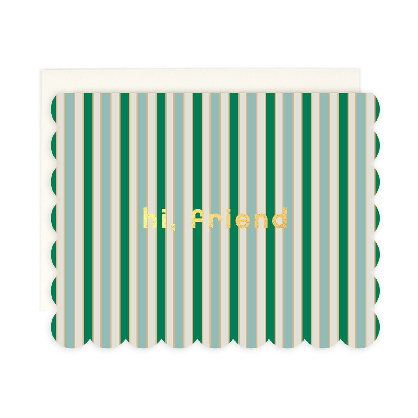 Hi, Friend Scalloped Card