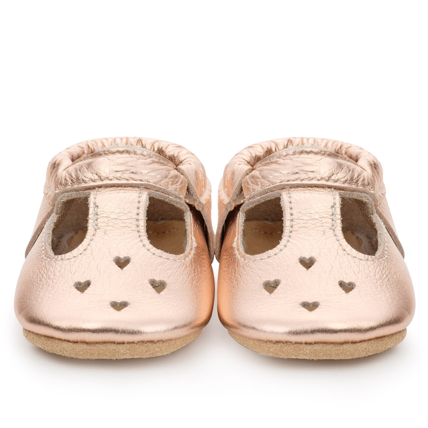 Shiny Mary Jane Baby Moccasins