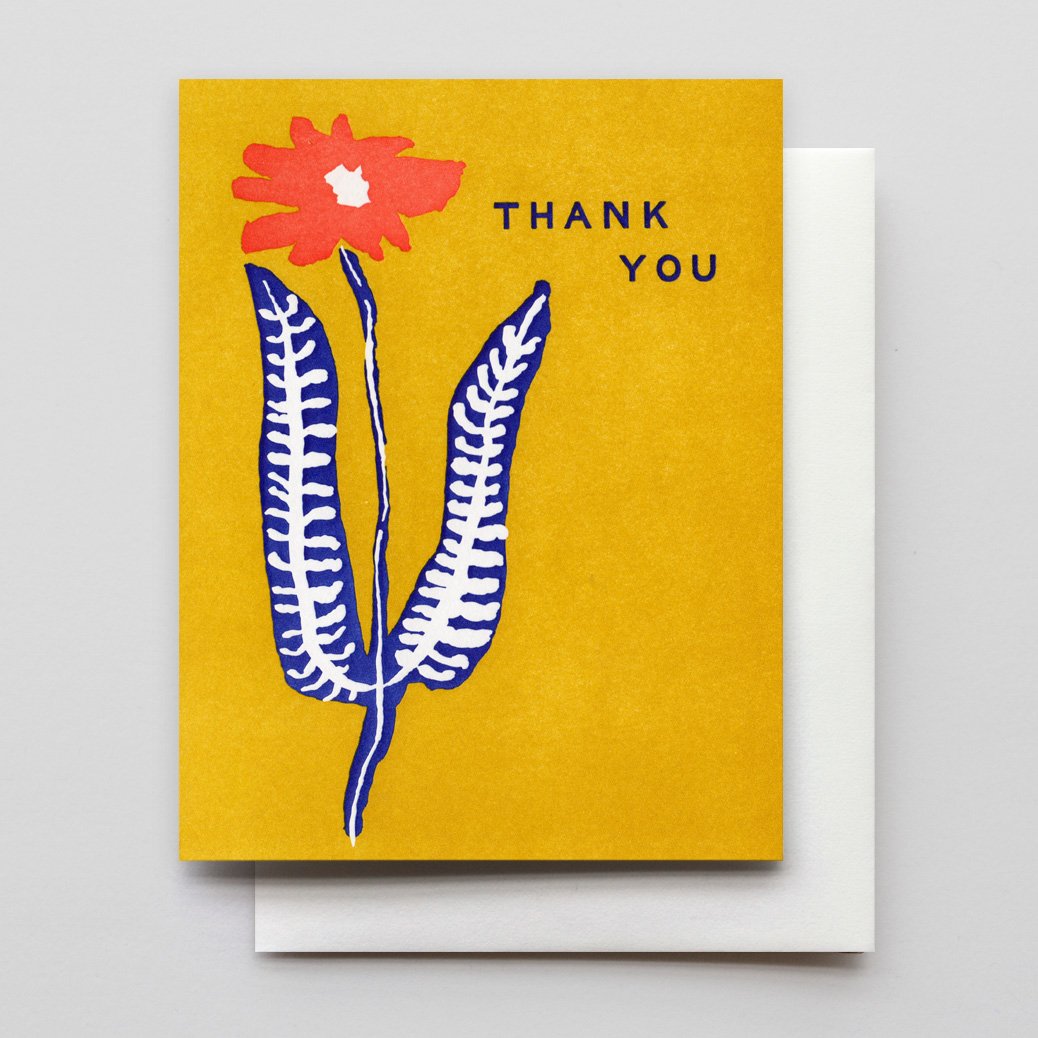 Thank You Flower Stem Card