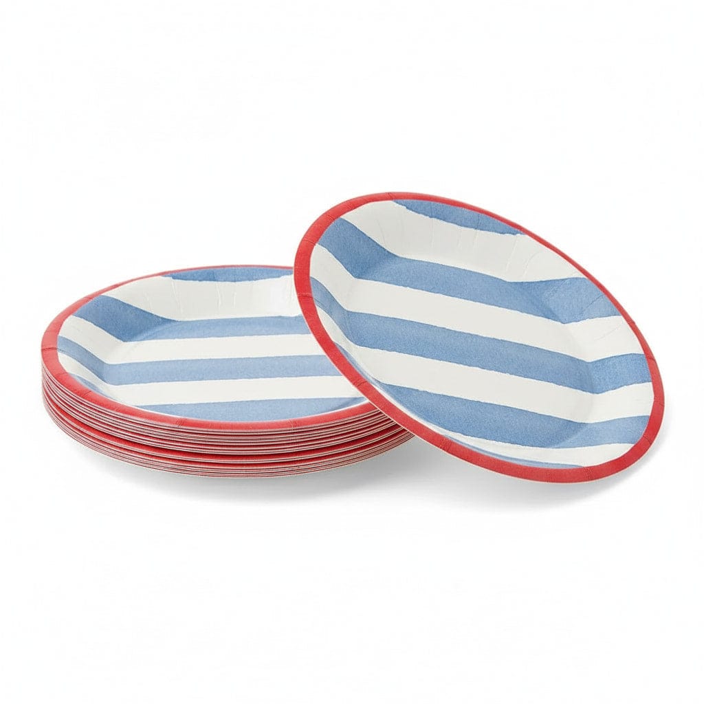 Cafe Stripe Dessert Plates