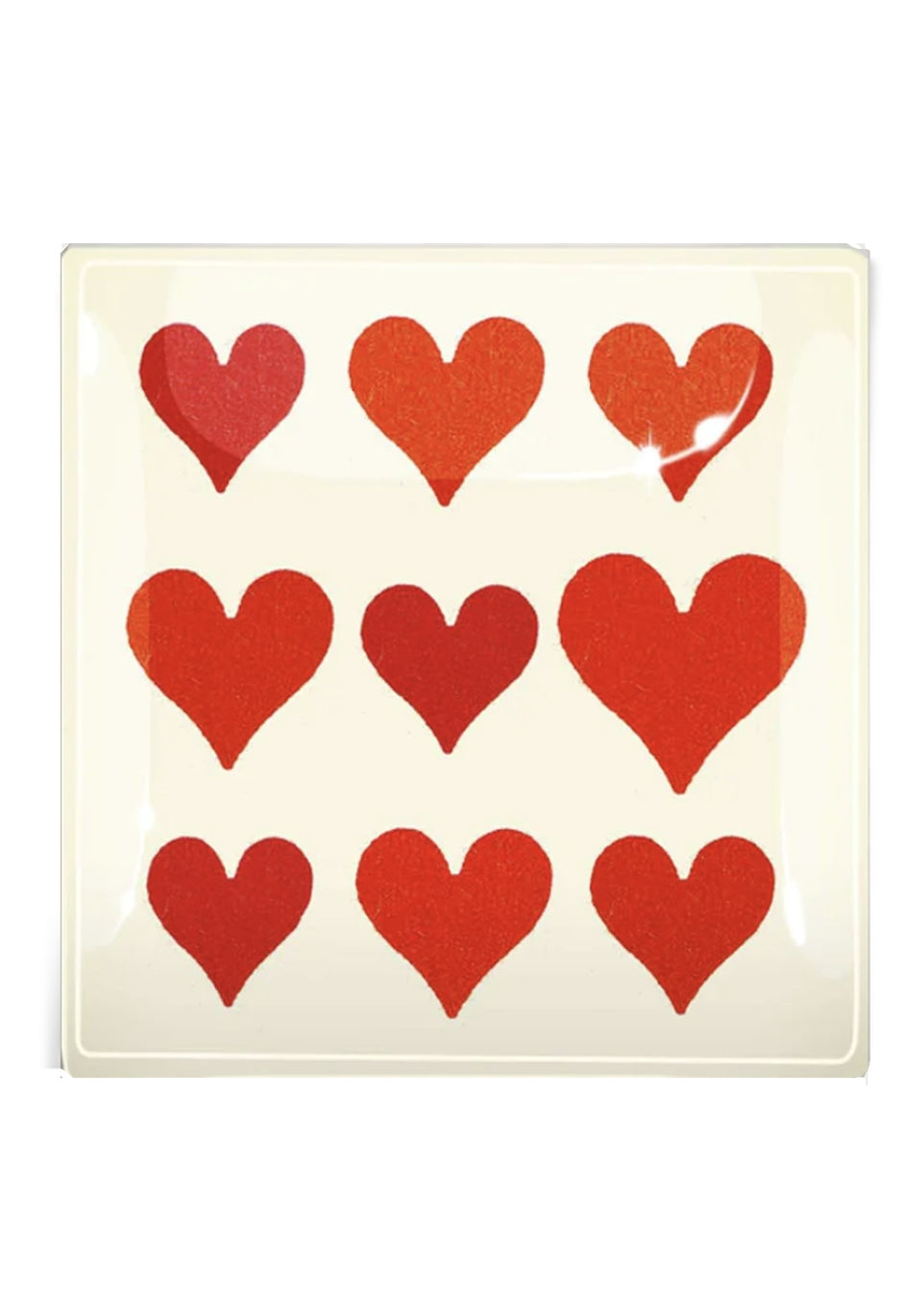 Nine of Hearts Decoupage Tray