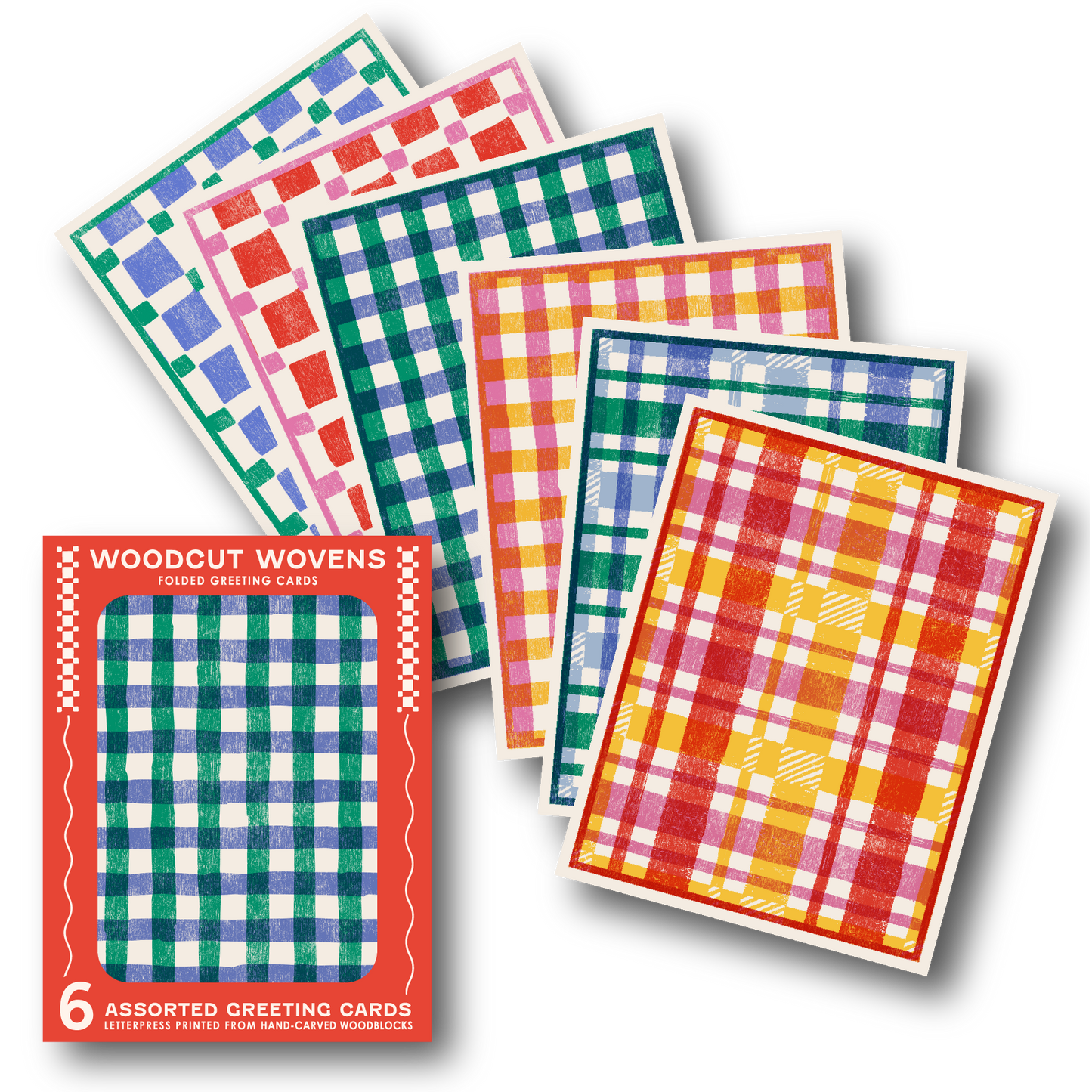 Woodcut Wovens Assorted Cards Set