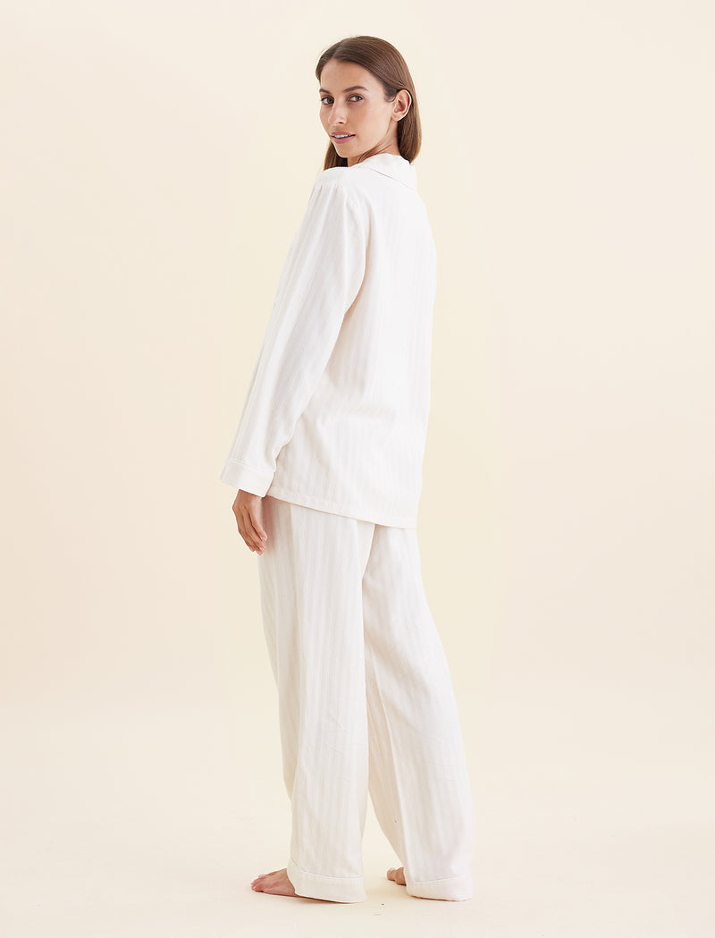 Brushed Cotton Herringbone PJ Set