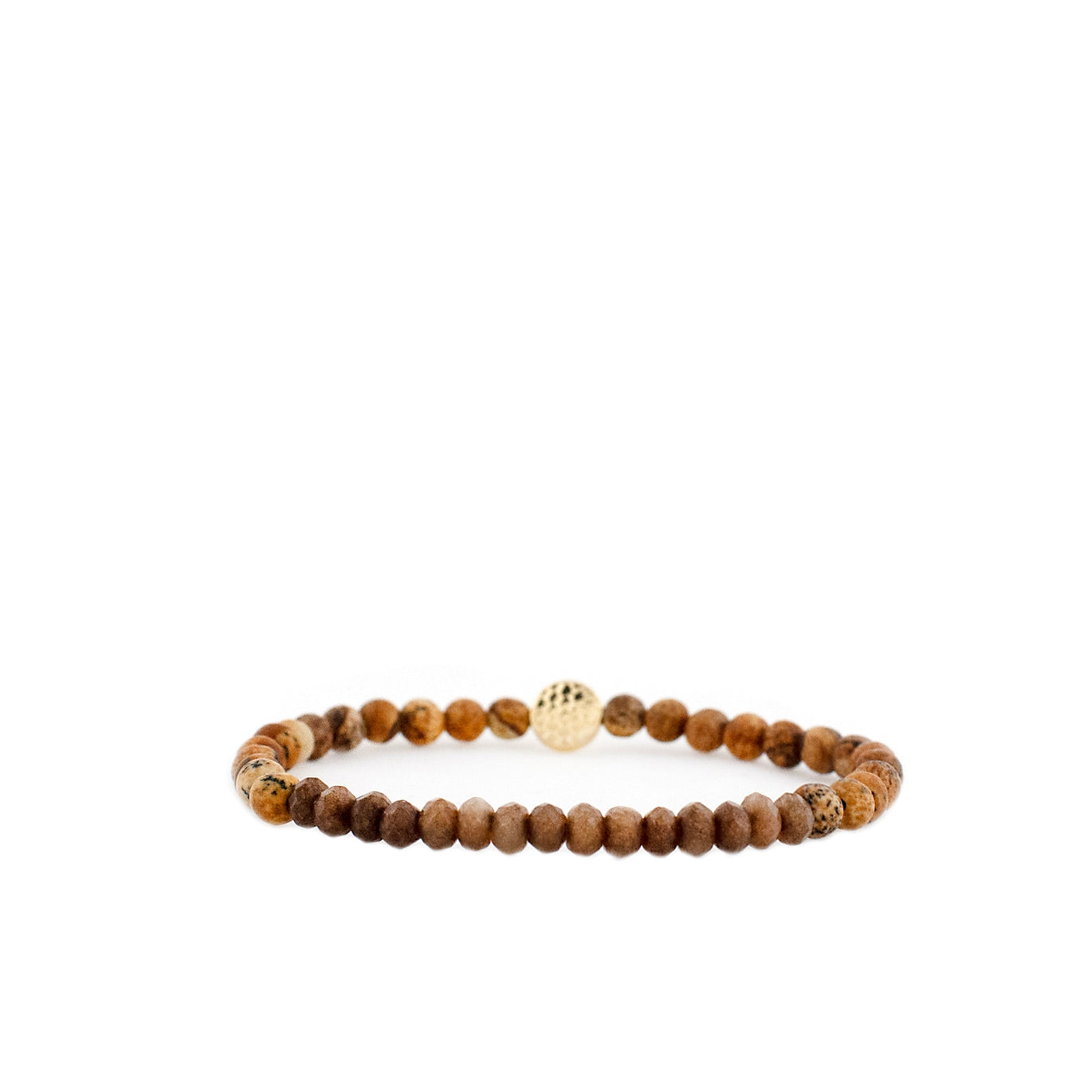 Natural Stone + Crystal Bracelet