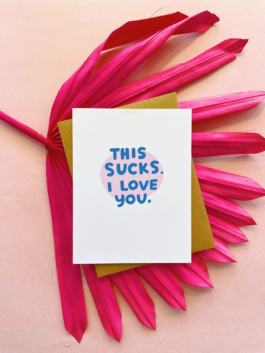 This Sucks. I Love You Card