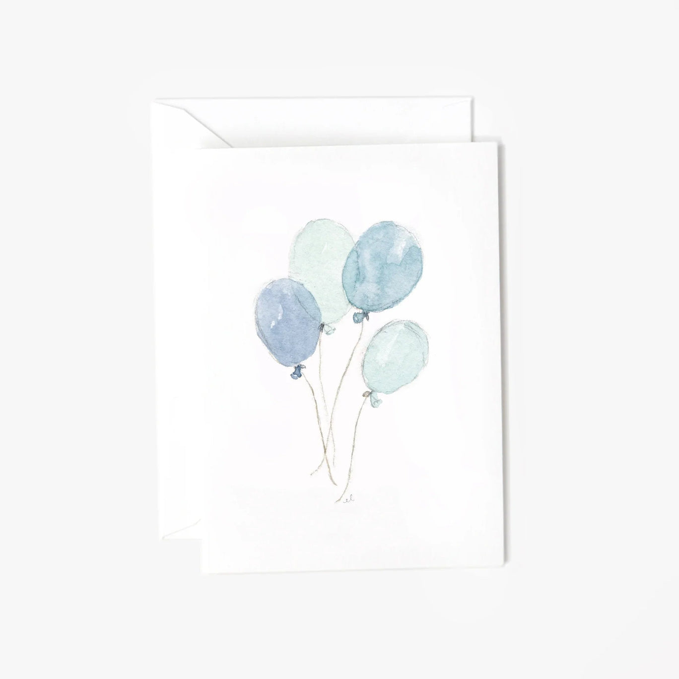 Blue Balloons Mini Notecard