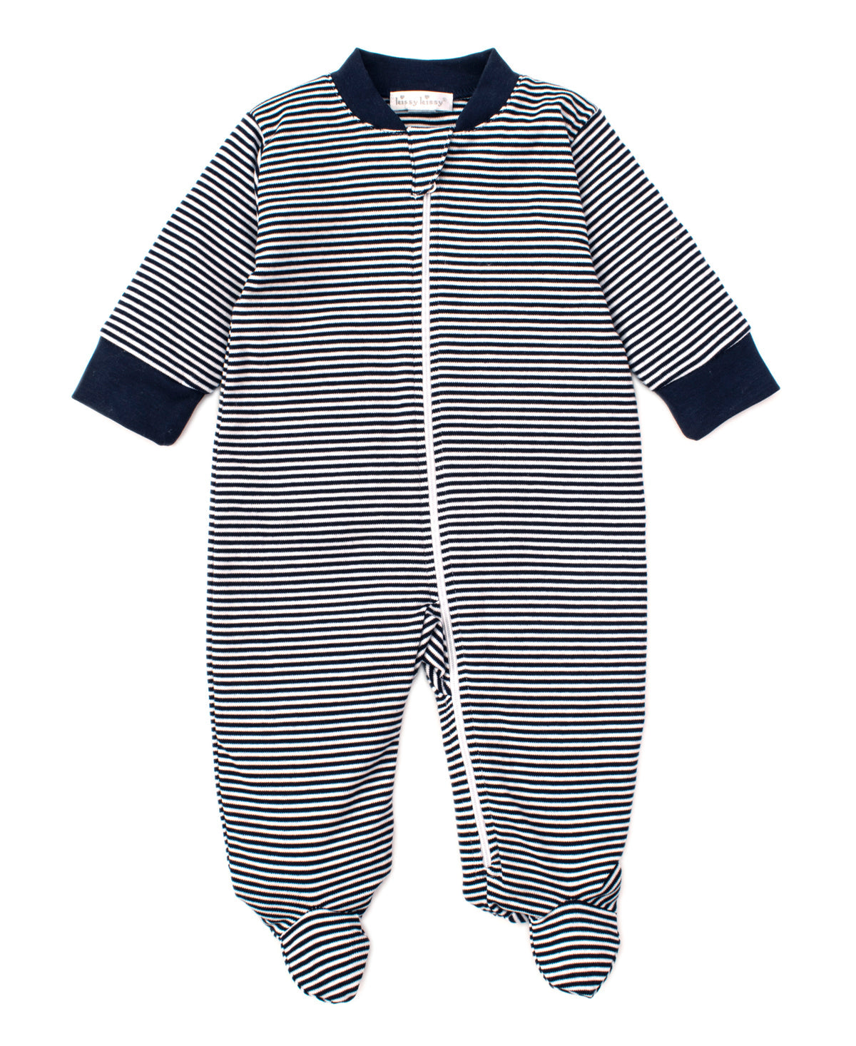 Essentials Stripe Zip Footie