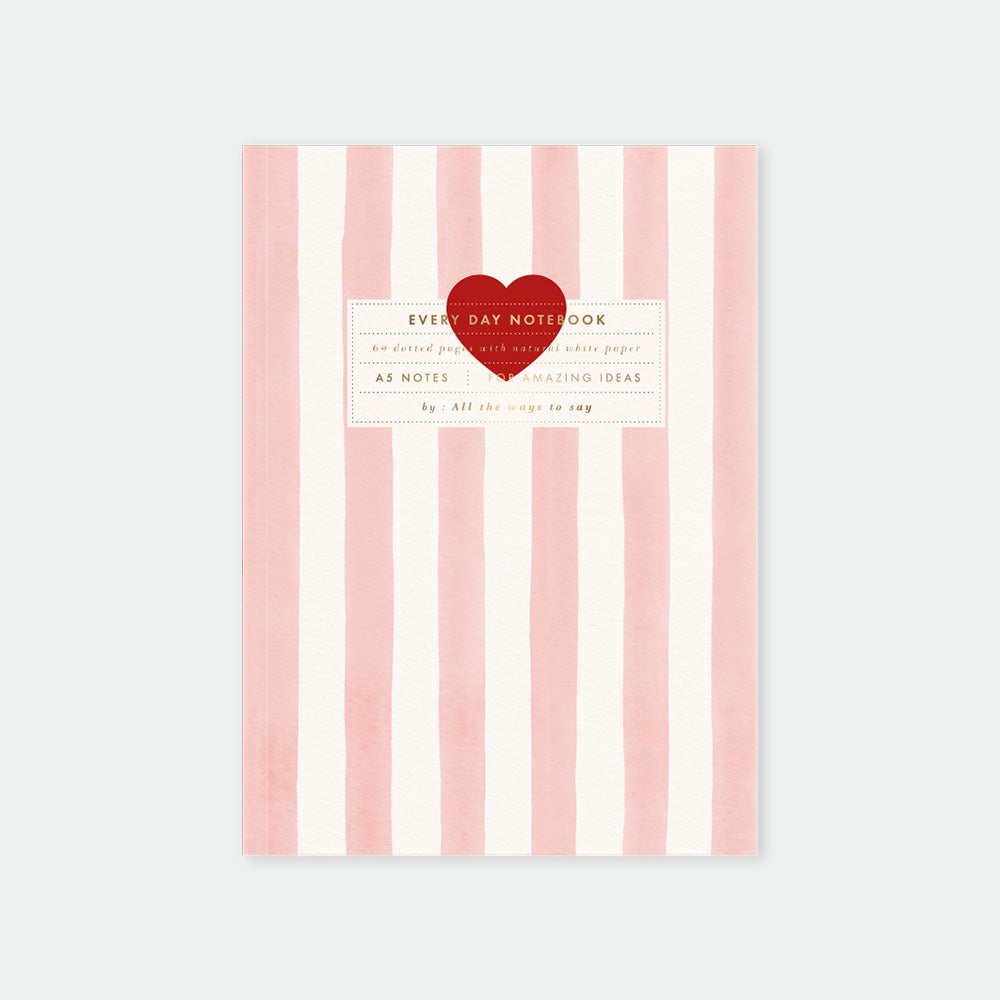Pink Stripes Notebook