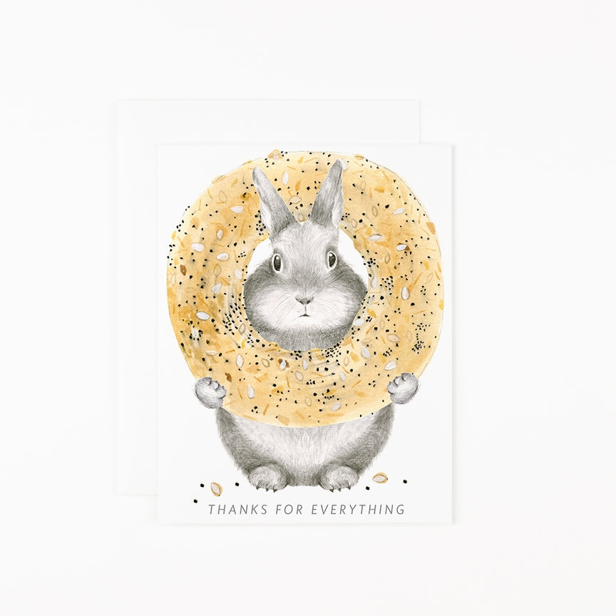 Everything Bagel Bunny Card