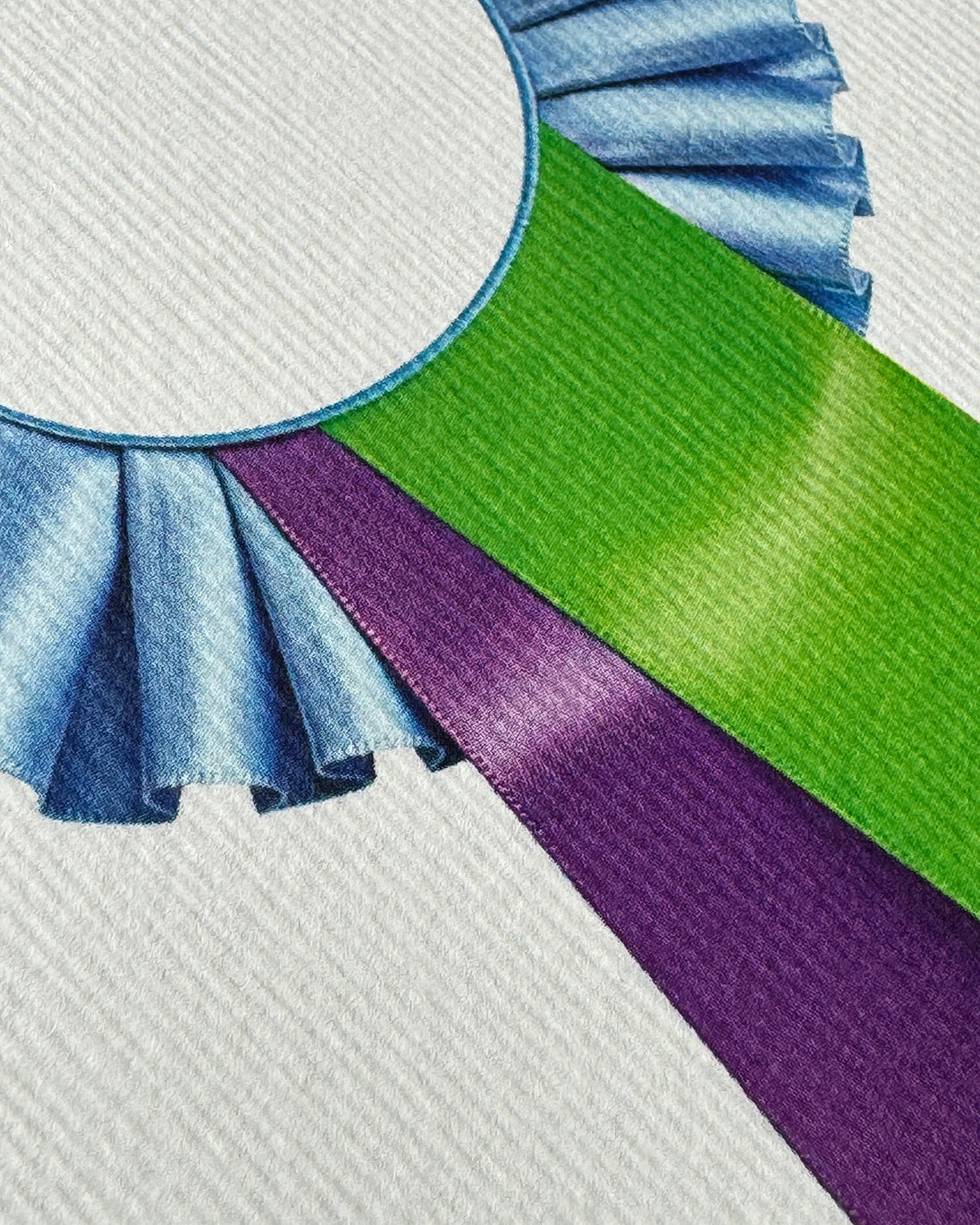 Cornflower, Lime & Lavender Rosette Card