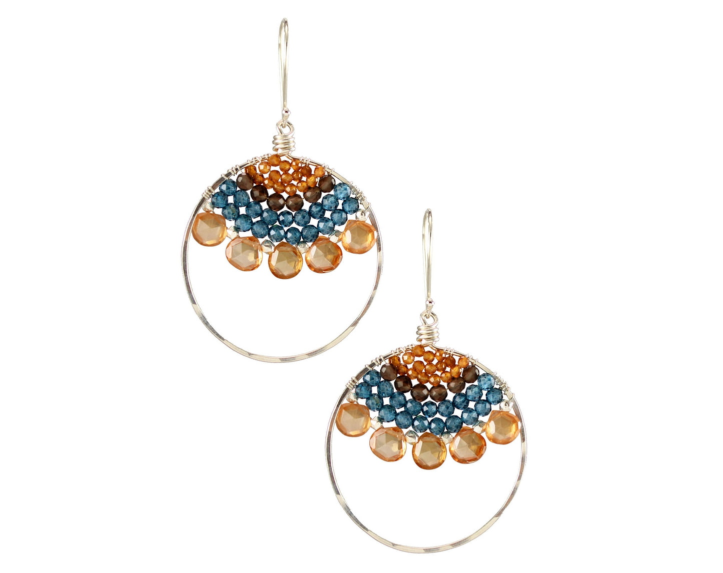 Large Silver Hoop Earrings