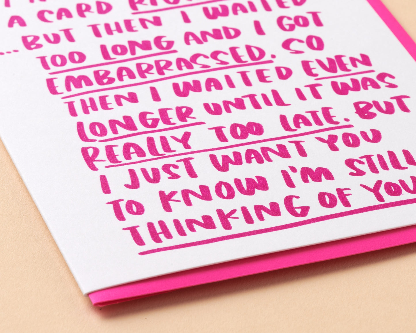 Belated Sympathy Ramble Card