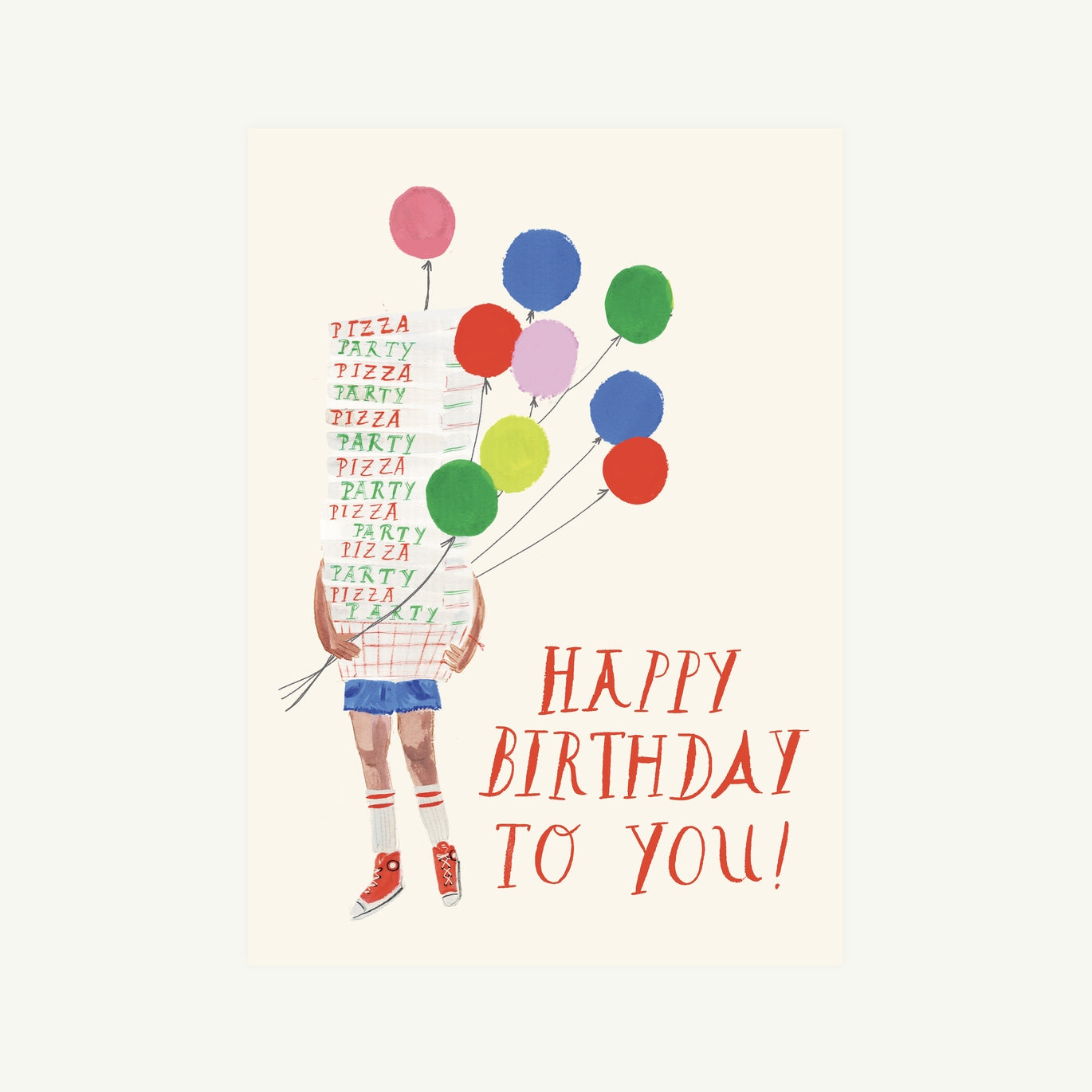Pepperoni Please Birthday Card