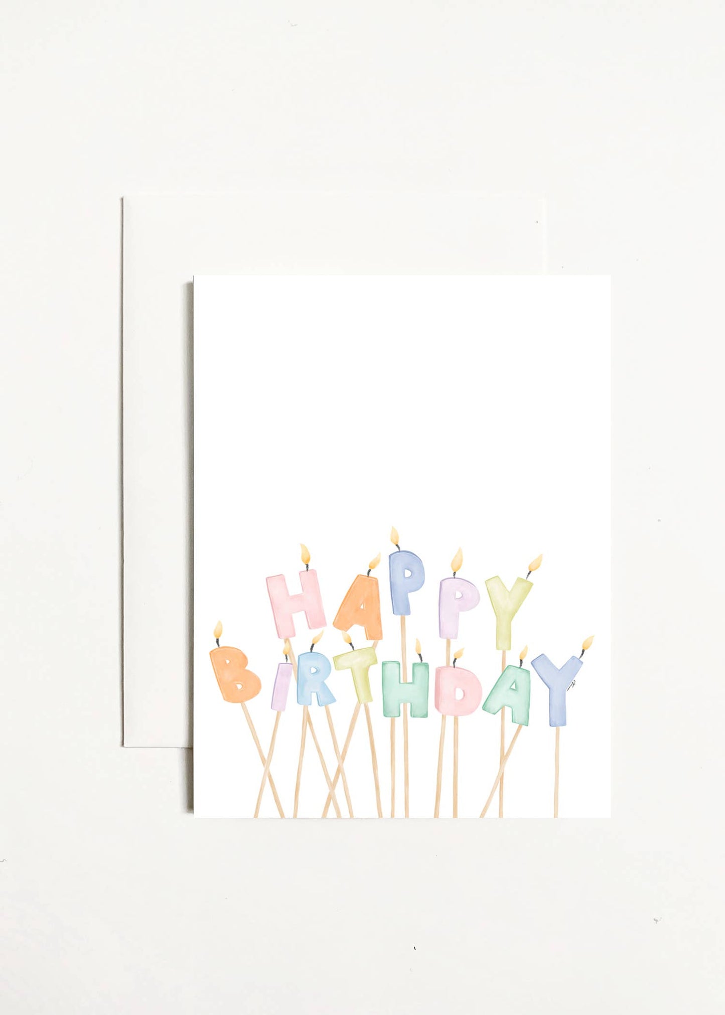 Happy Birthday Candles Card