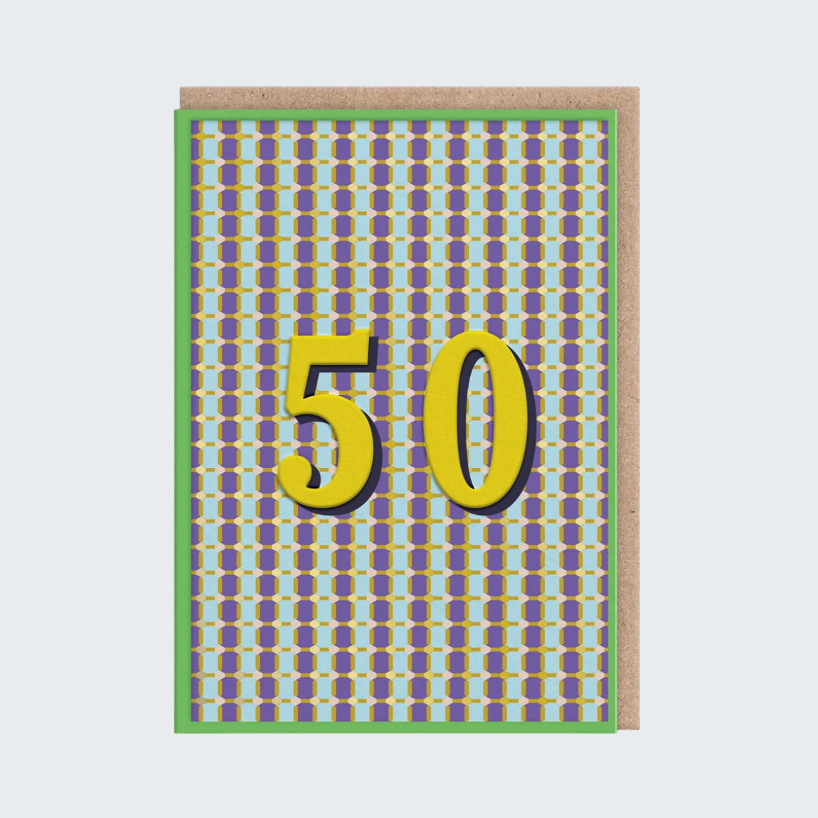 50 Geometric Birthday Card