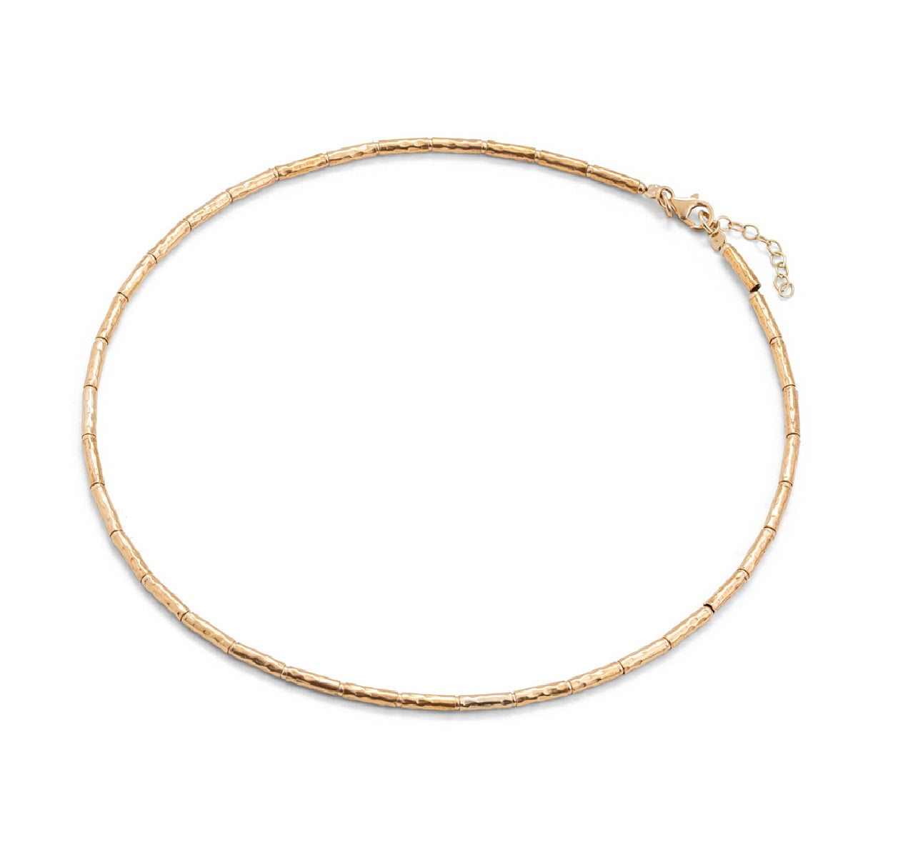 Gold-Plated Tube Necklace