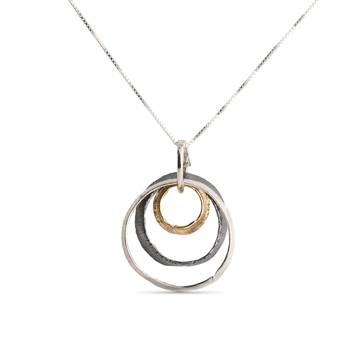 Three-Hoop Necklace