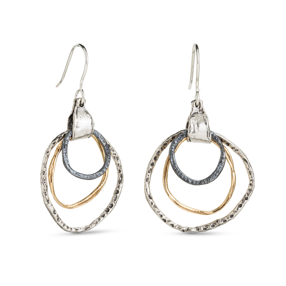 Three-Hoop Earrings