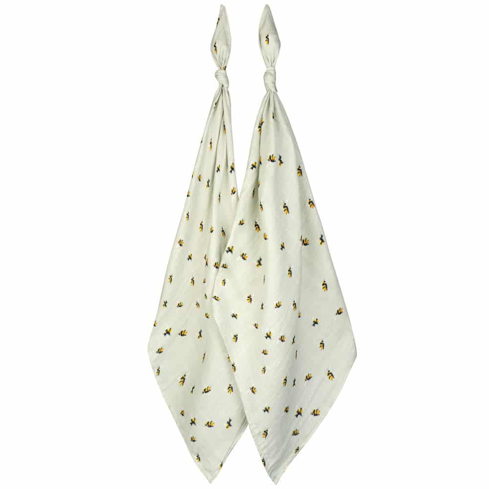 Bumblebees Bamboo Burp Cloths