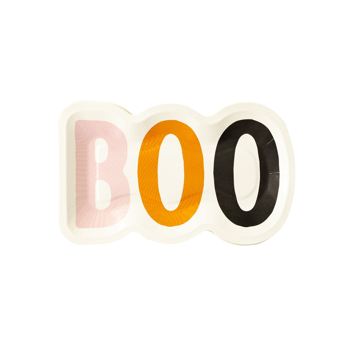 BOO Shaped Paper Plate
