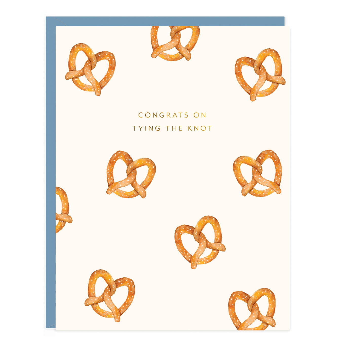 Pretzel Wedding Card