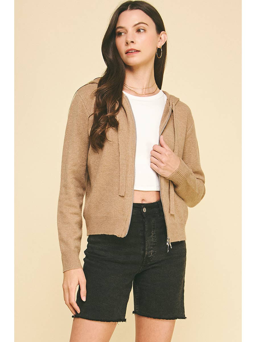 Zip Up Hoodie Cardigan