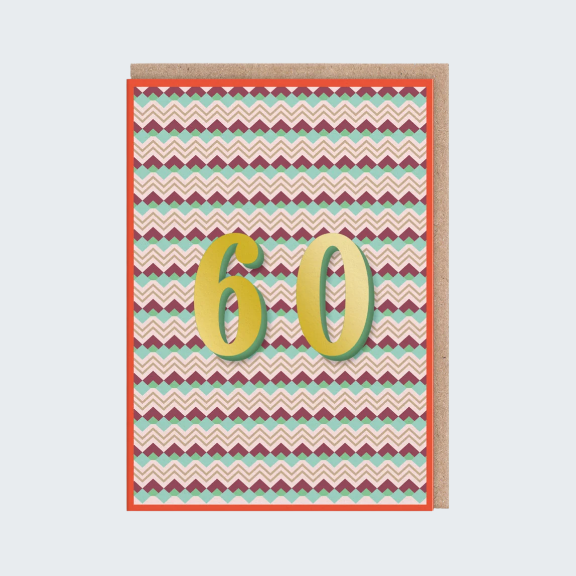 60 Geometric Birthday Card