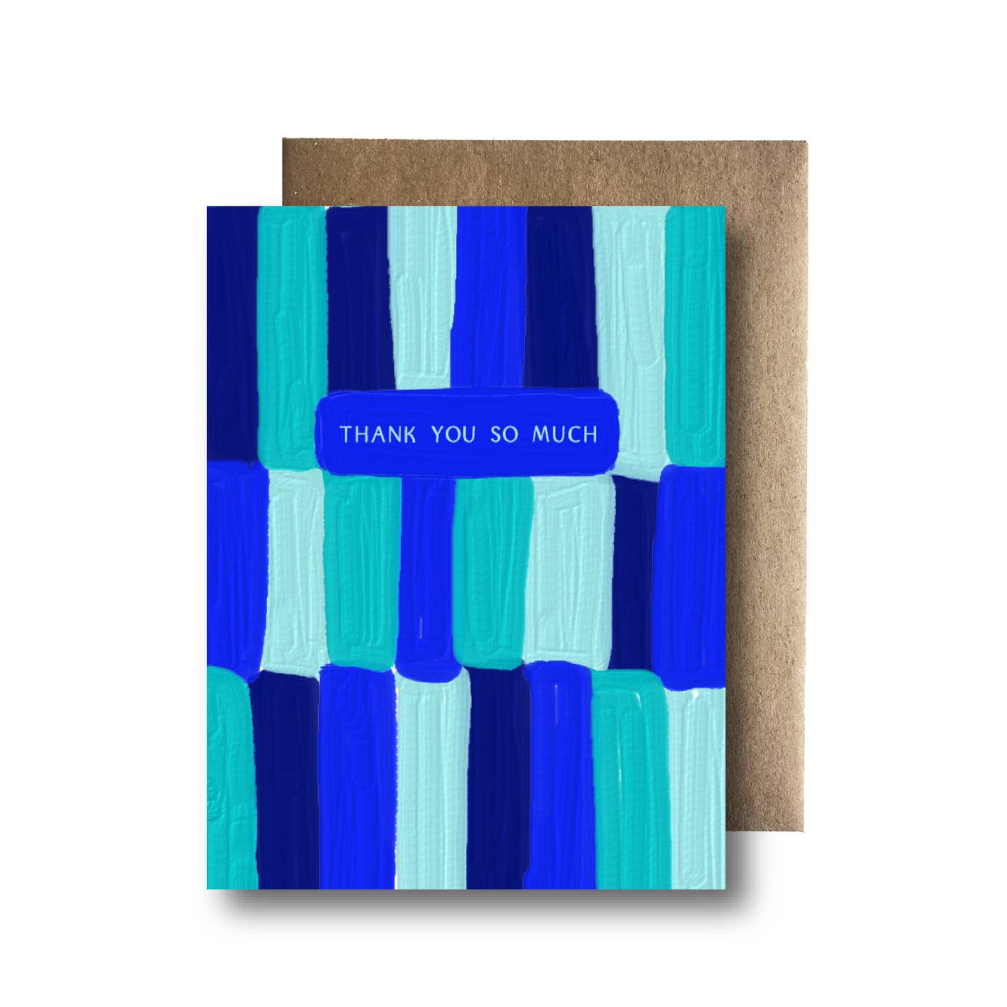 Thank You So Much Blue Lines Card