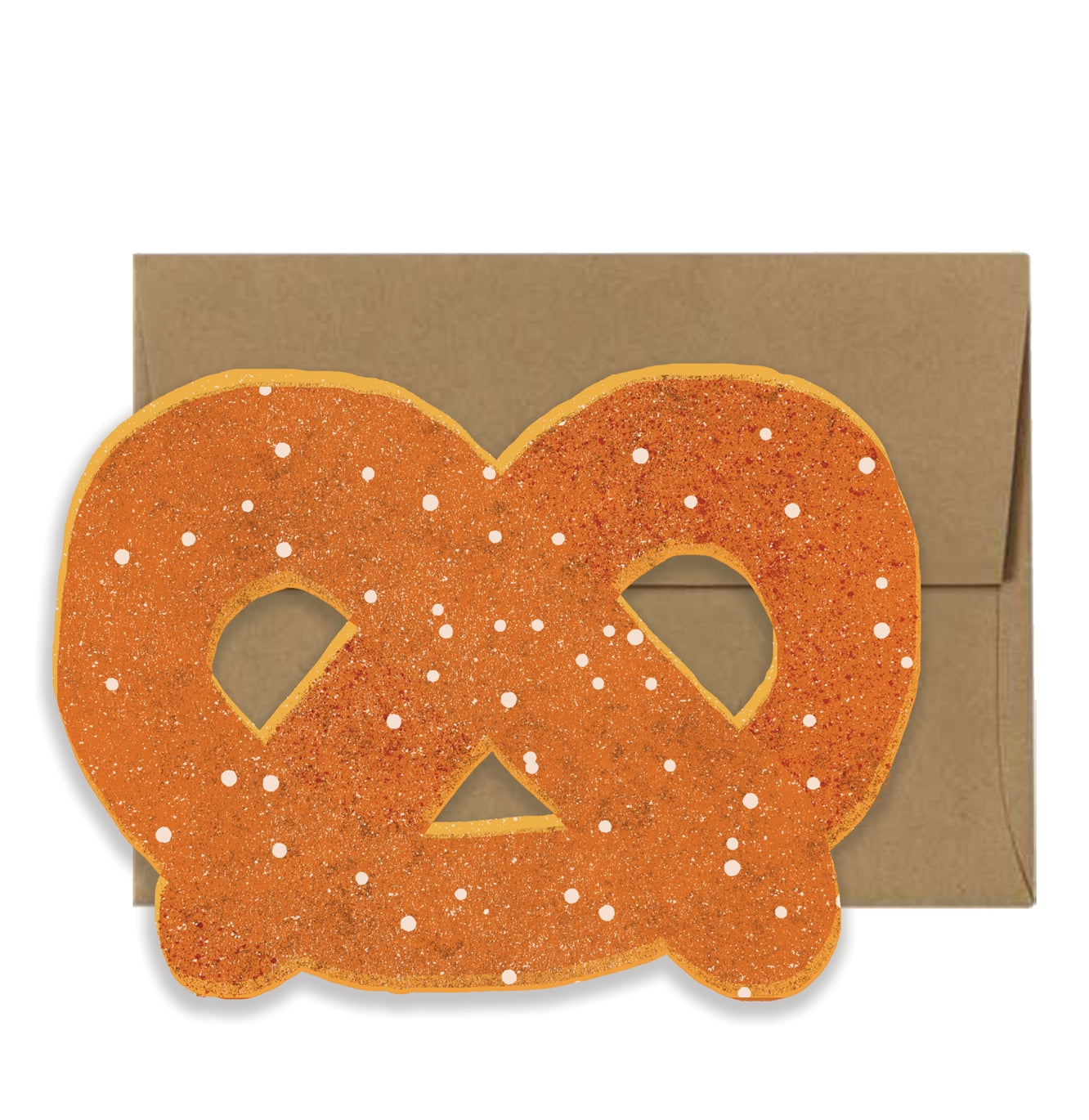 Pretzel Die Cut Card