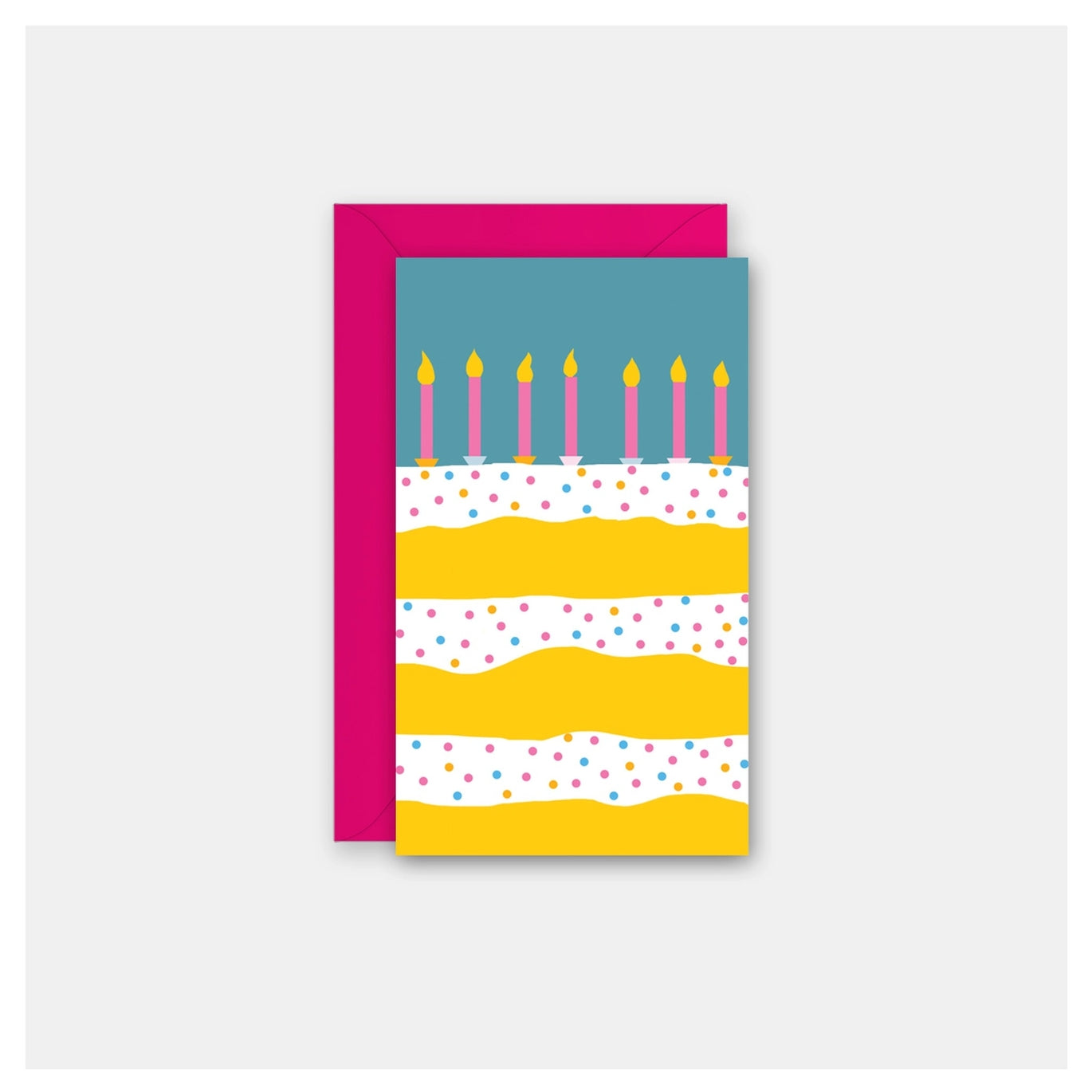 Big Layer Cake Gift Enclosure Card