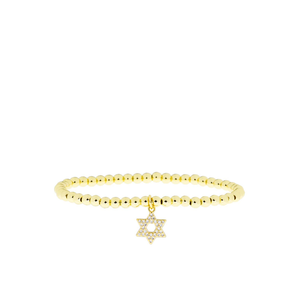 CZ Star of David Charm Bracelet