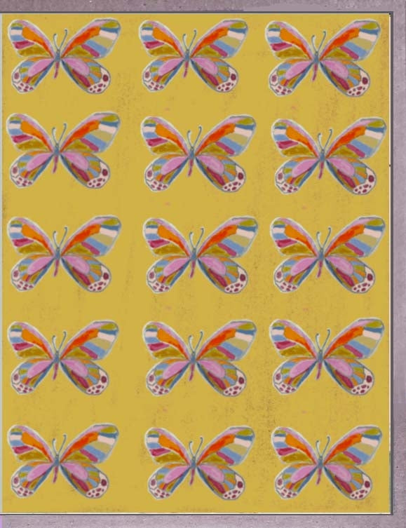 Yellow Butterflies Card