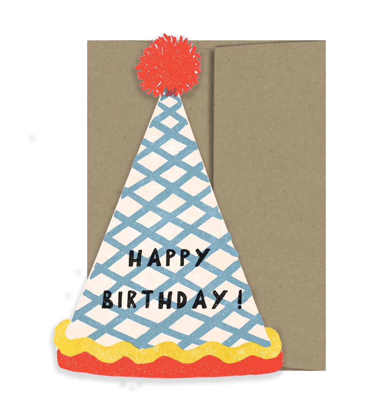 Birthday Hat Die Cut Card