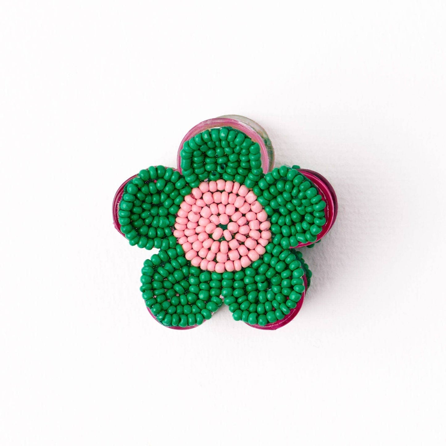 Molly Flower Beaded Hair Claw Clip