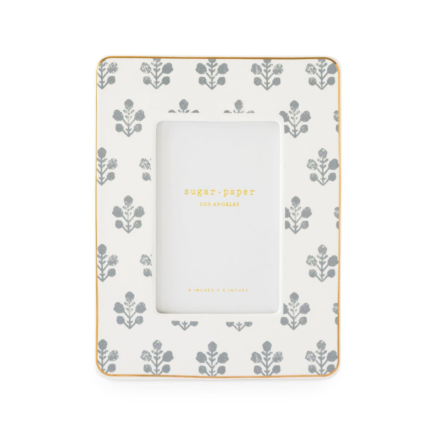 Slate Floral Picture Frame