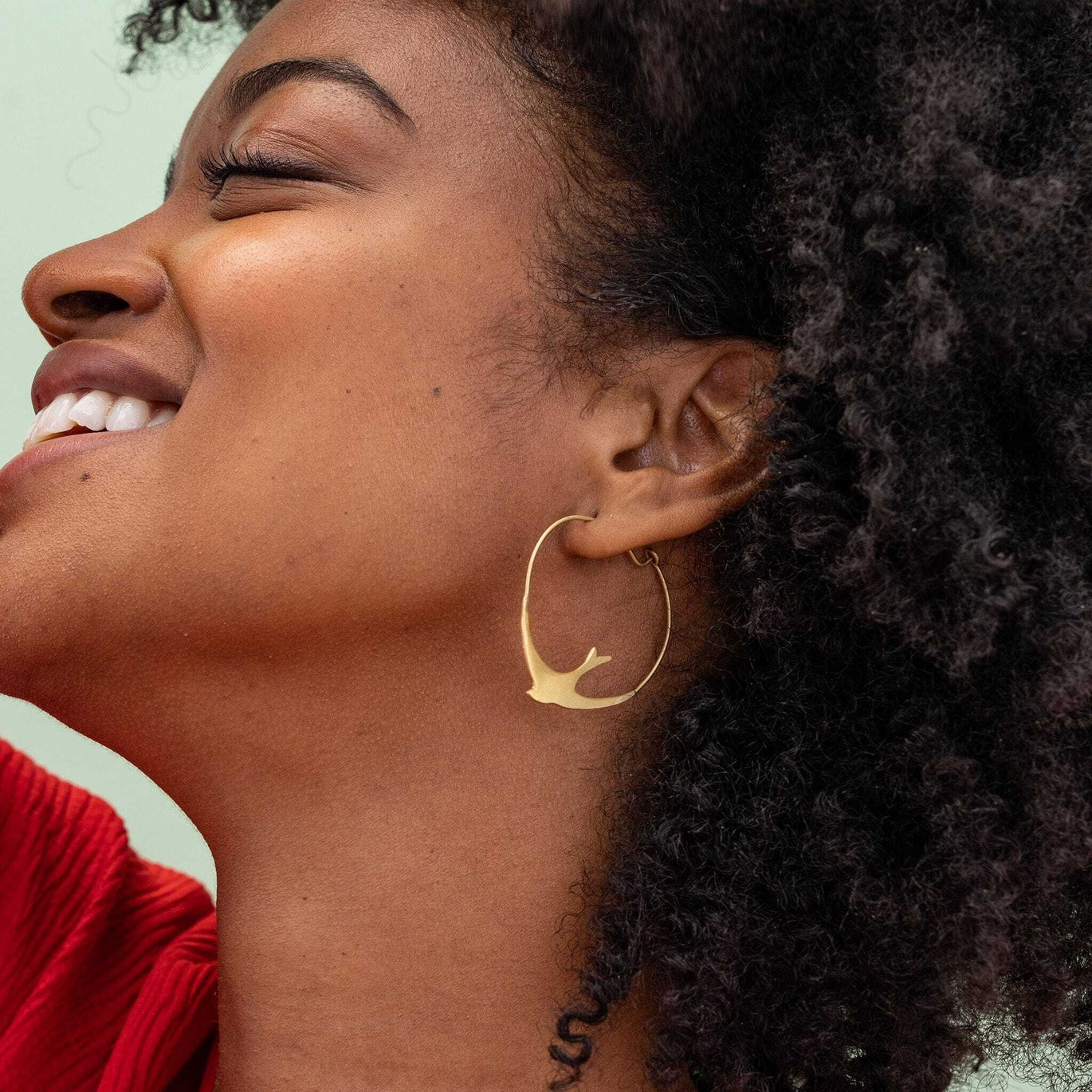 Amelia Bird Hoop Earrings