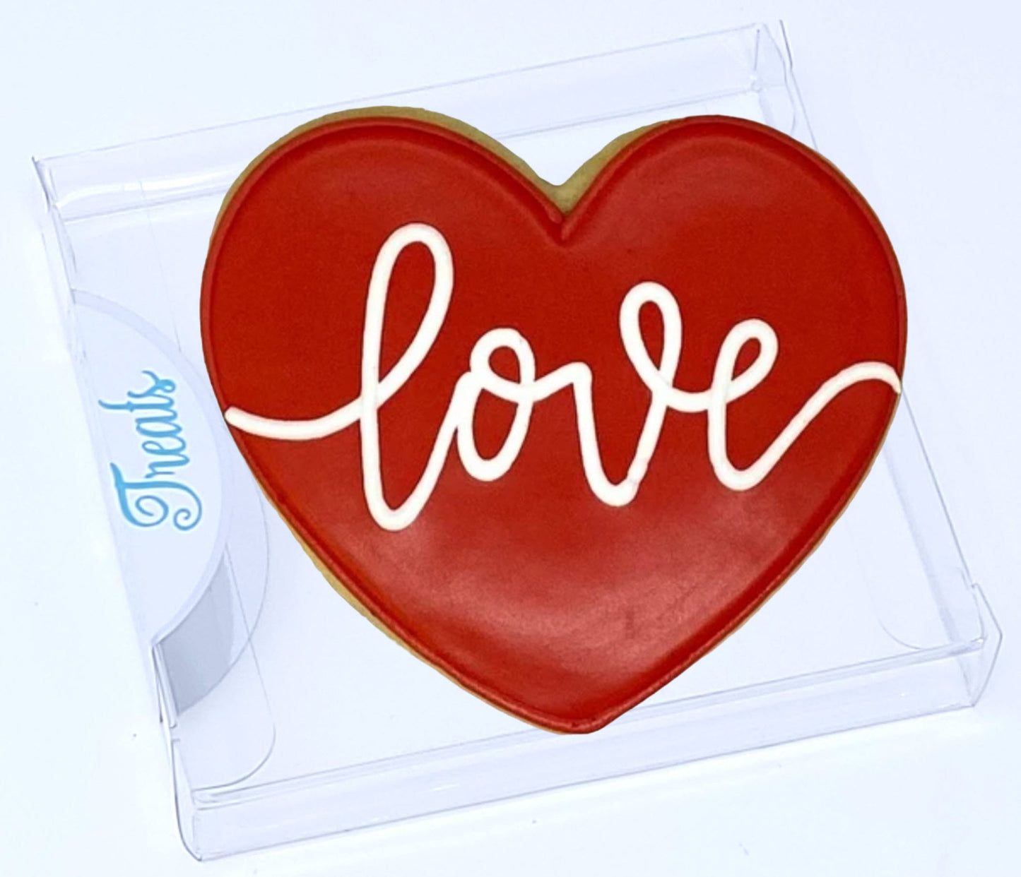 Valentine's Day Love Heart Royal Icing Cookie