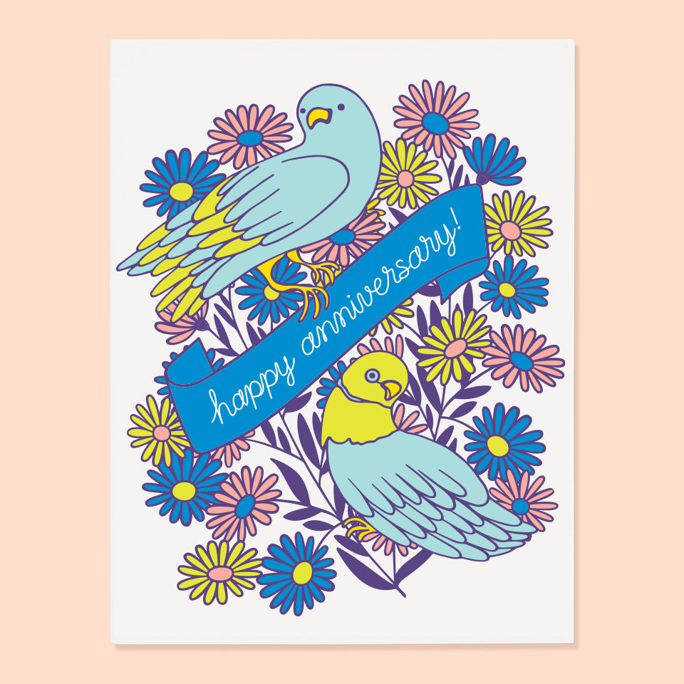 Floral Anniversary Card