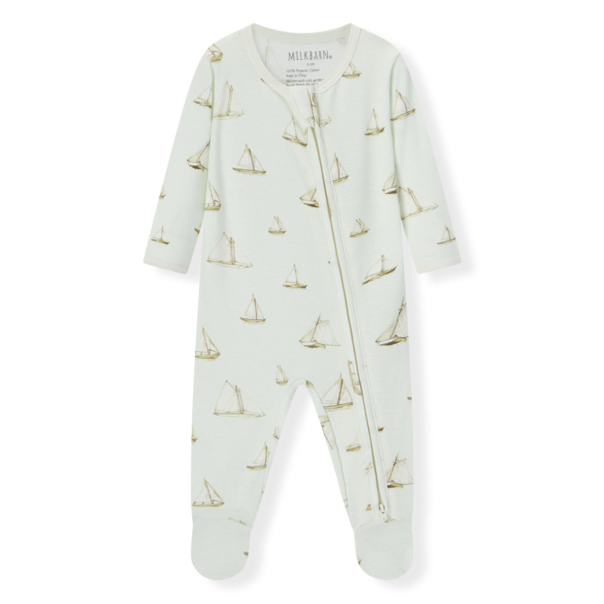 Sailboat Melody Footed Romper