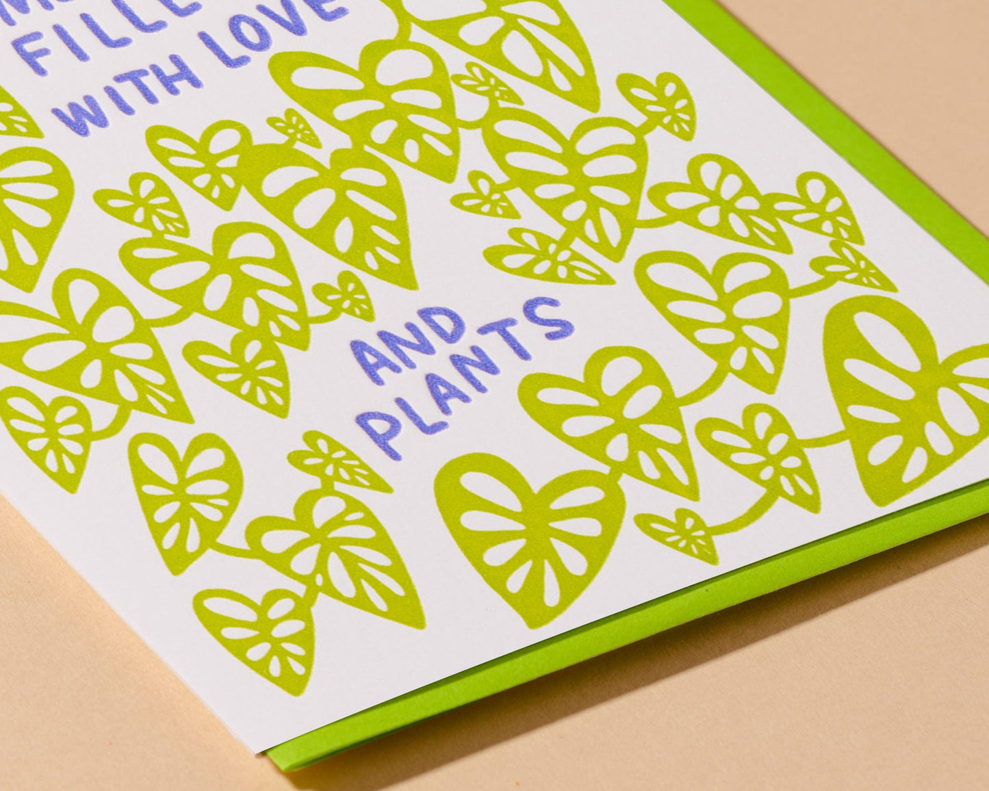 Love and Plants New Home Card