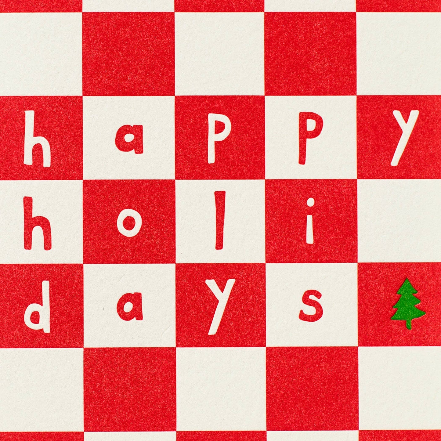 Holiday Checker Greeting Card