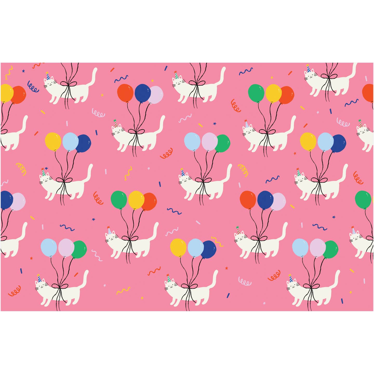 Balloon Pet Cats Gift Wrap