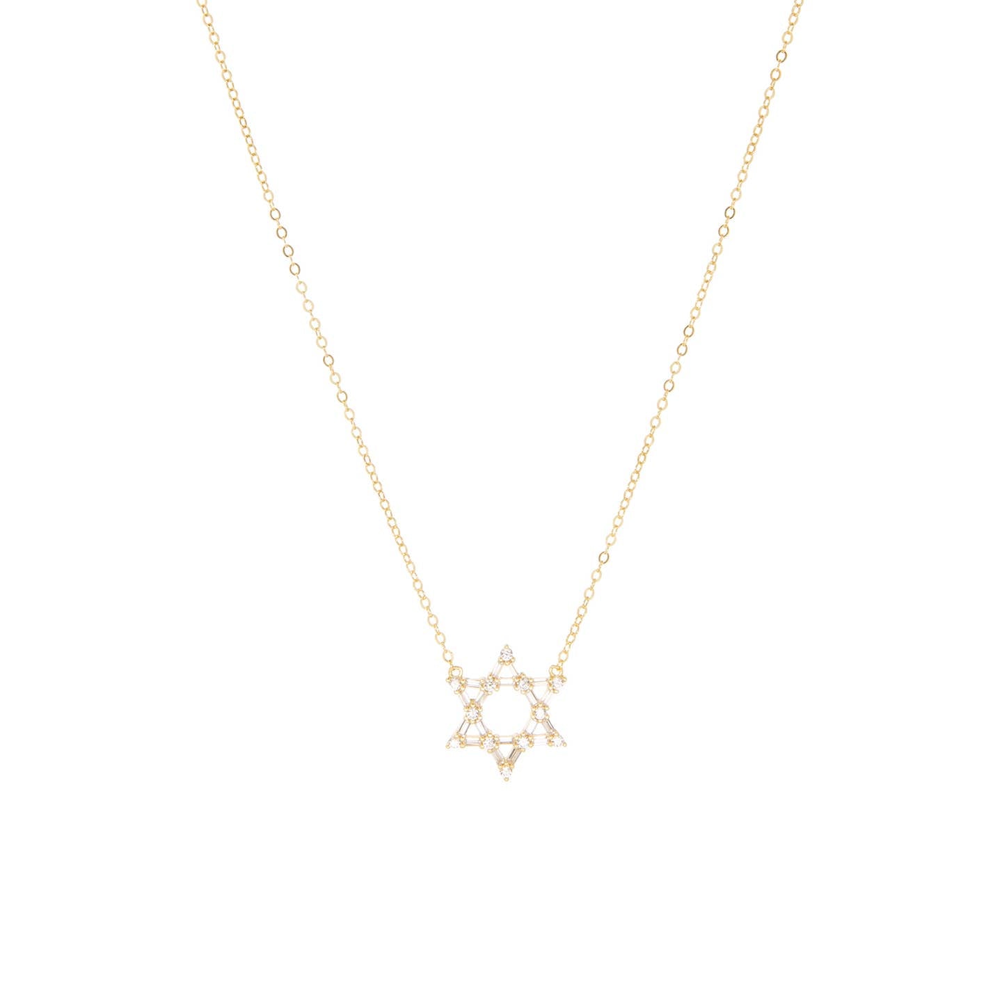 Pave Star of David Necklace