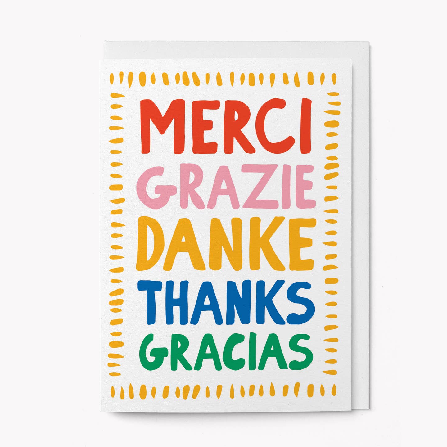 Merci, Grazie, Danke, Thanks Card