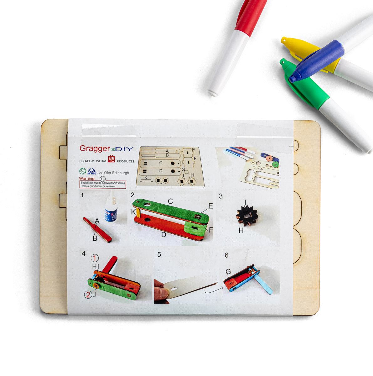 Purim Gragger Wooden Puzzle Kit