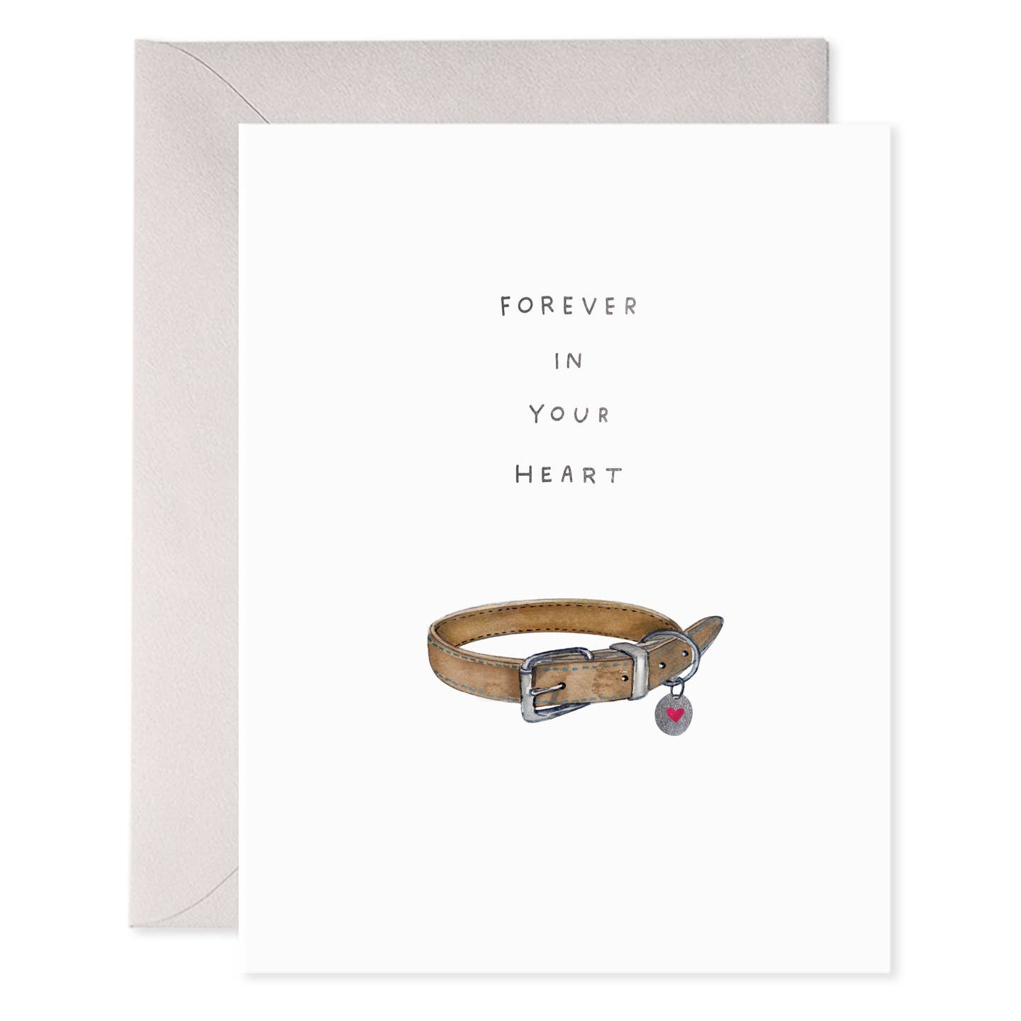 Pet Collar Sympathy Card